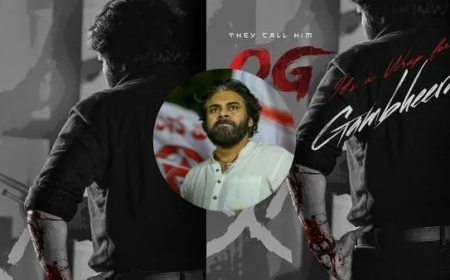 OG Film Release Date: New Poster Shows Pawan Kalyan’s Bloodied Hand — Movie Set to Hit Theaters Soon
